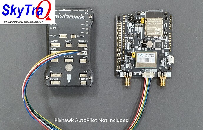 PX1172RH-HAT ESP32 ESPrtk WIFI Bluetooth NTRIP ARDUINO, RASPBERRY PI, PIXHAWK 6- Copyright by SKYTRAQ