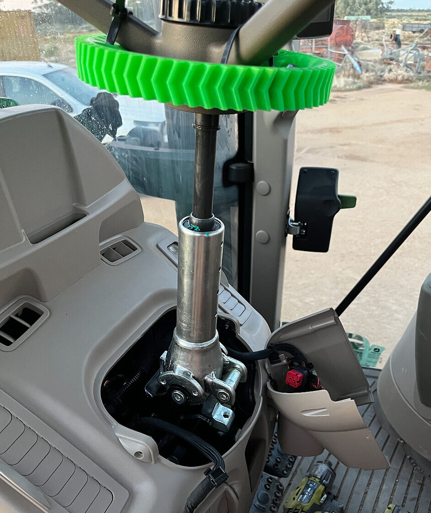 How to attach to new john deere steering column Steering Mount files