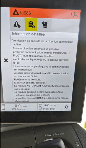 CLAAS AXION870 id686 errors